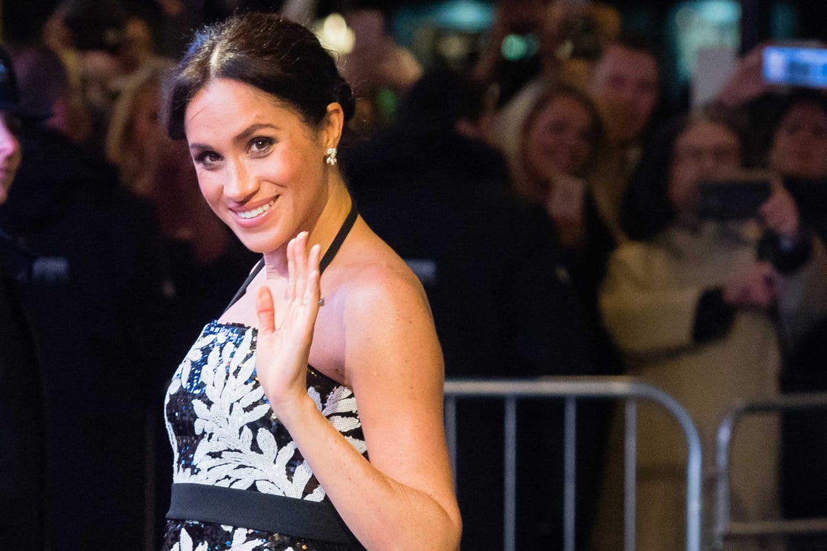 The Duchess of Sussex wore sequins to attend her first Royal Variety Show