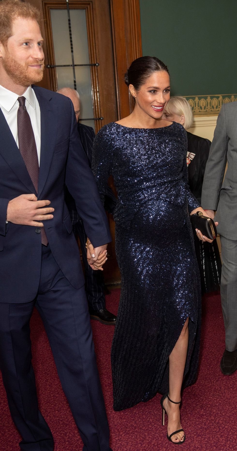 prince harry and meghan, the duchess of sussex at royal albert hall on january 16, 2019