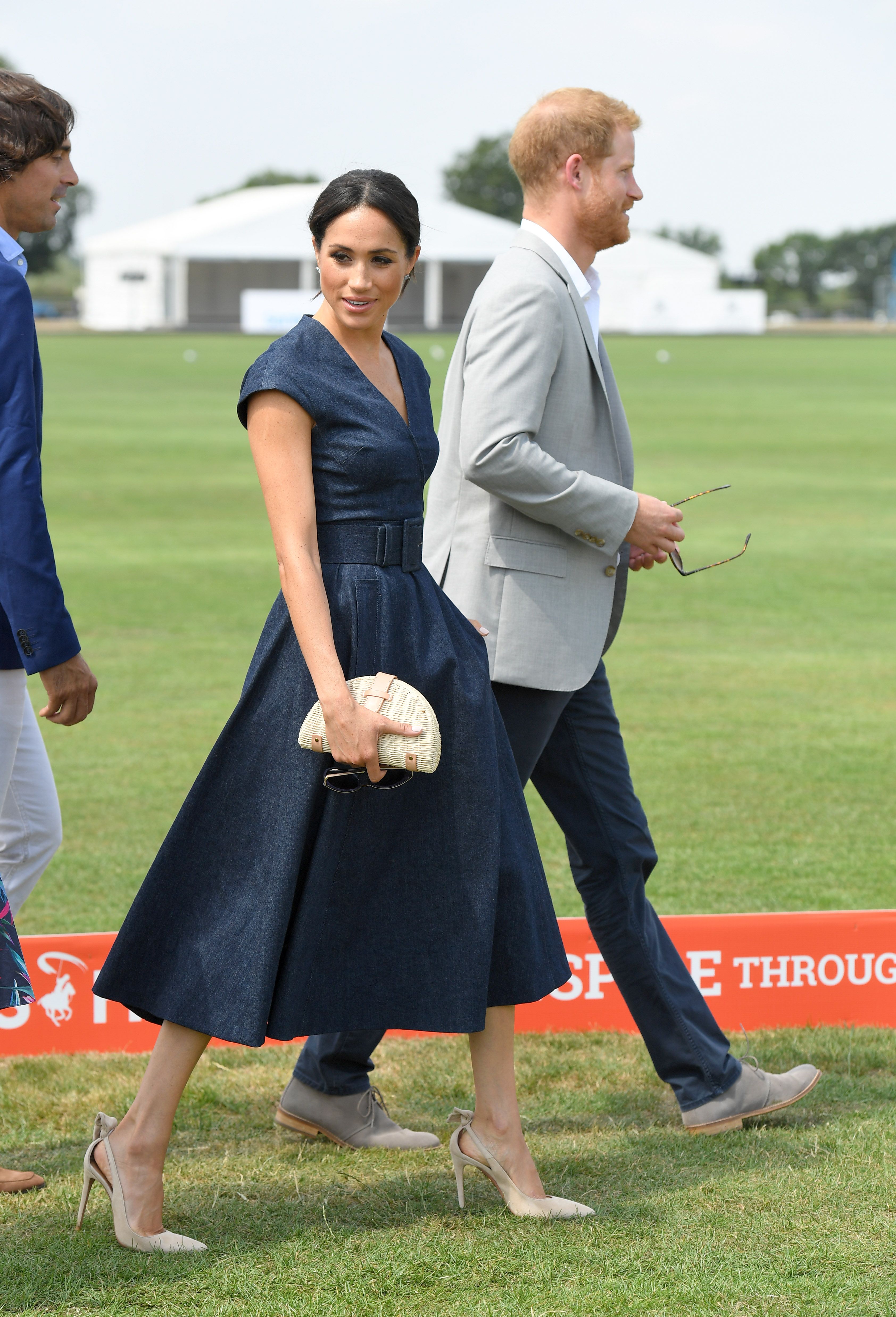 meghan markle denim dress