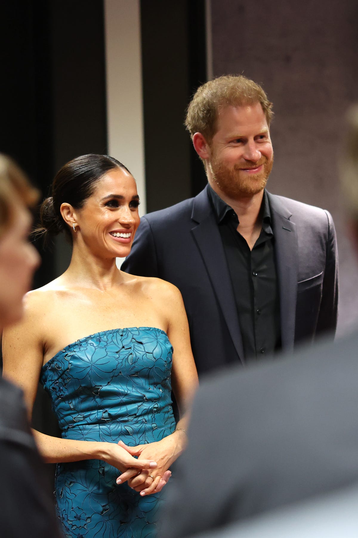 Prince Harry and Meghan Markle leave the Women of Vision Gala