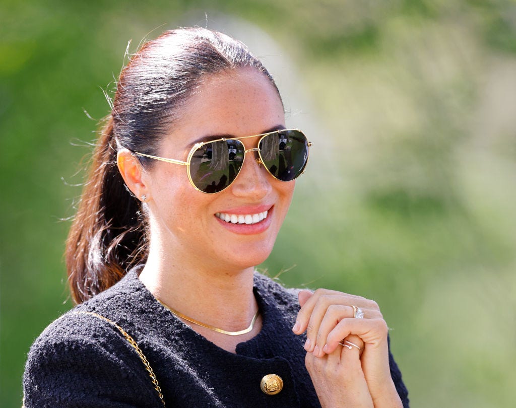 Meghan, the Duchess of Sussex wears Hermès Oran sandals