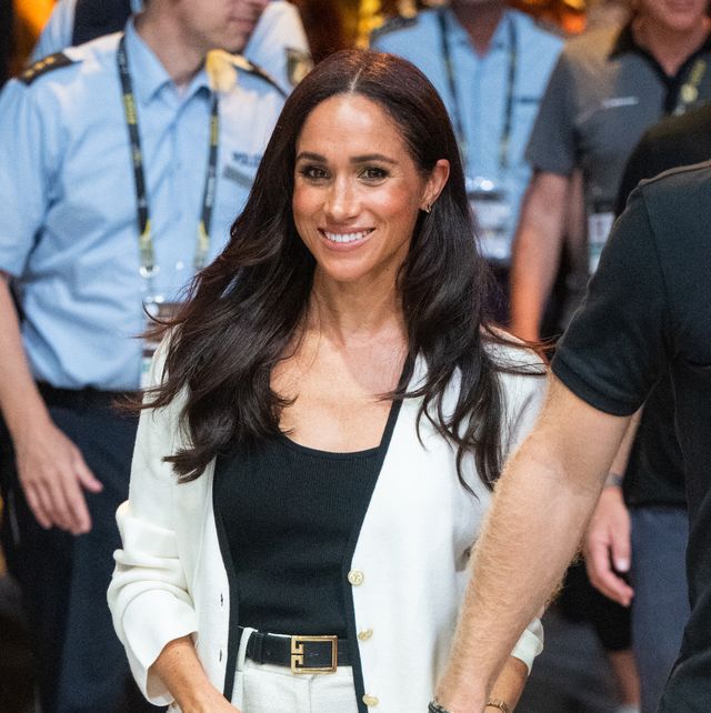 Meghan looks très chic in J.Crew separates for Invictus Games