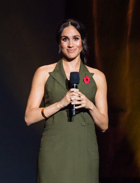 Meghan Markle Wore Maggie Marilyn Tuxedo Dress for Courtenay Creative ...