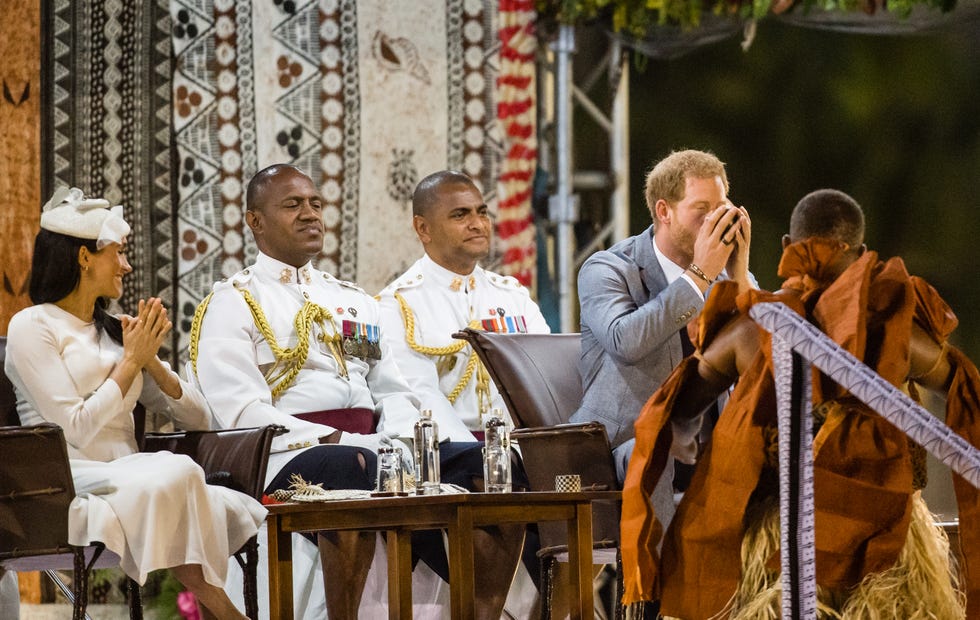 Meghan Toasts with Water in Fiji While Prince Harry Samples 'Narcotic ...