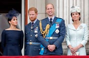 members of the royal family attend events to mark the centenary of the raf