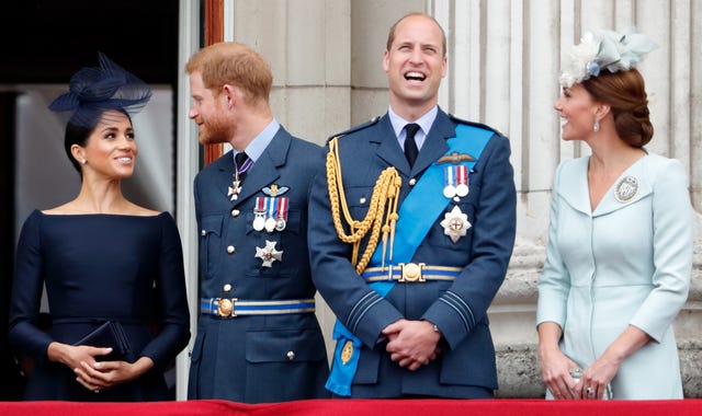 Kate Middleton, Prince William, Meghan Markle, and Prince Harry's ...