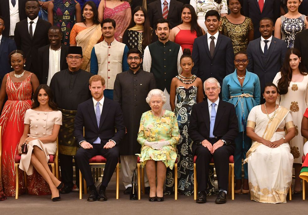 her majesty hosts the final queen's young leaders awards ceremony