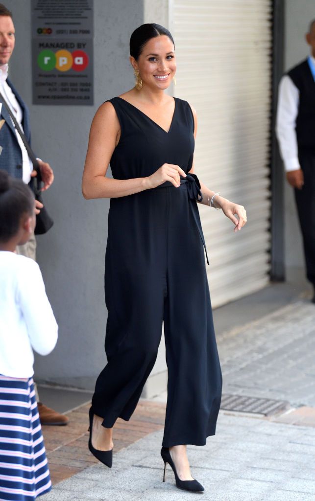 Meghan markle striped store jumpsuit