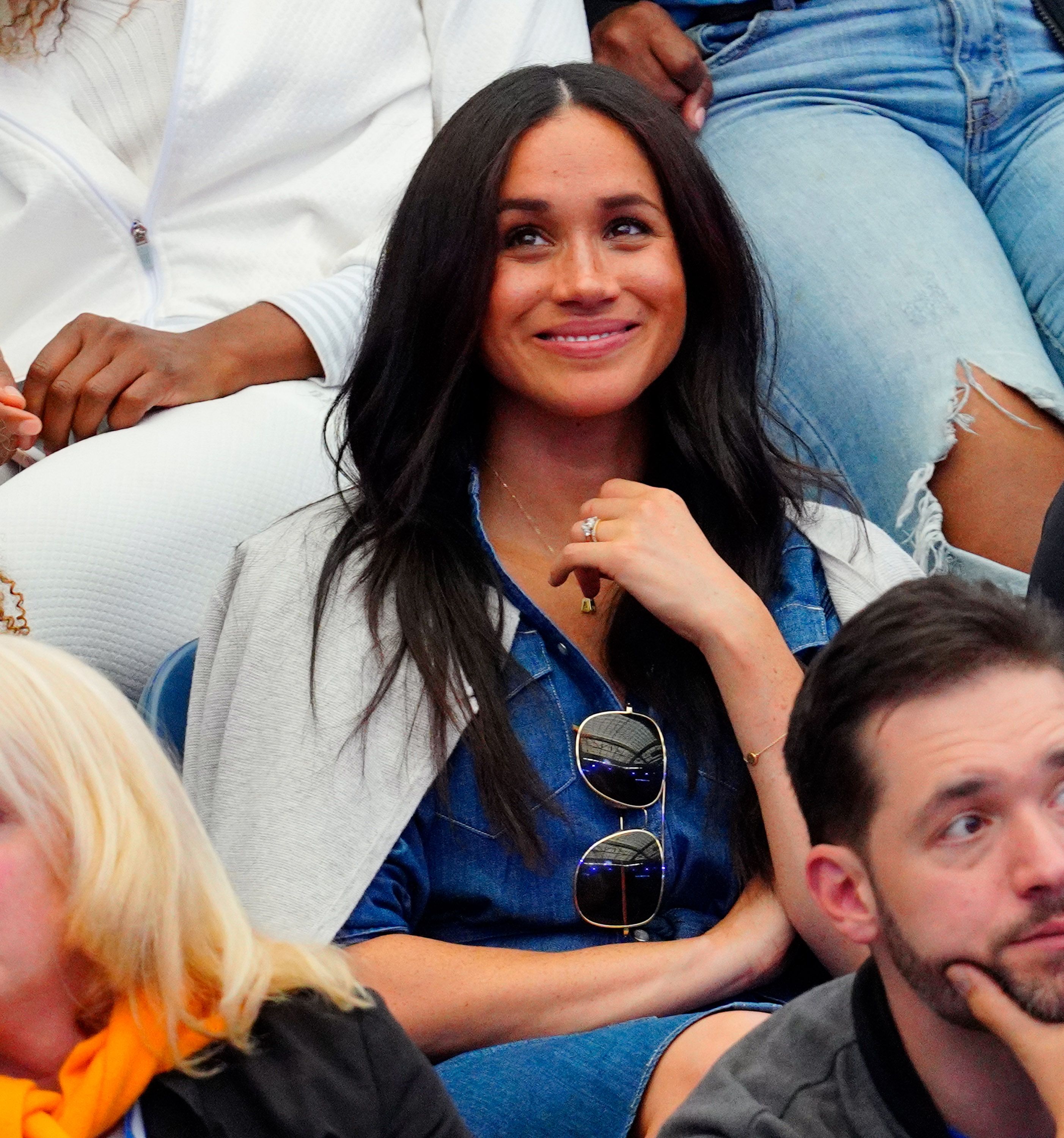 Photos of Meghan Markle at Serena Williams US Open Game