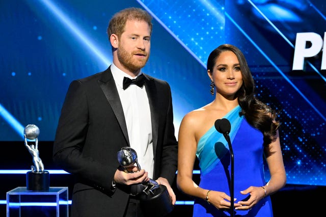 Meghan wears blue Christopher John Rogers dress to accept NAACP Award