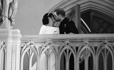 prince harry and meghan markle kiss during their wedding