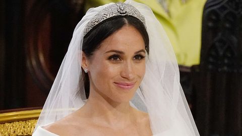preview for Meghan Markle Sees Her Wedding Dress For The First Time Since The Royal Wedding