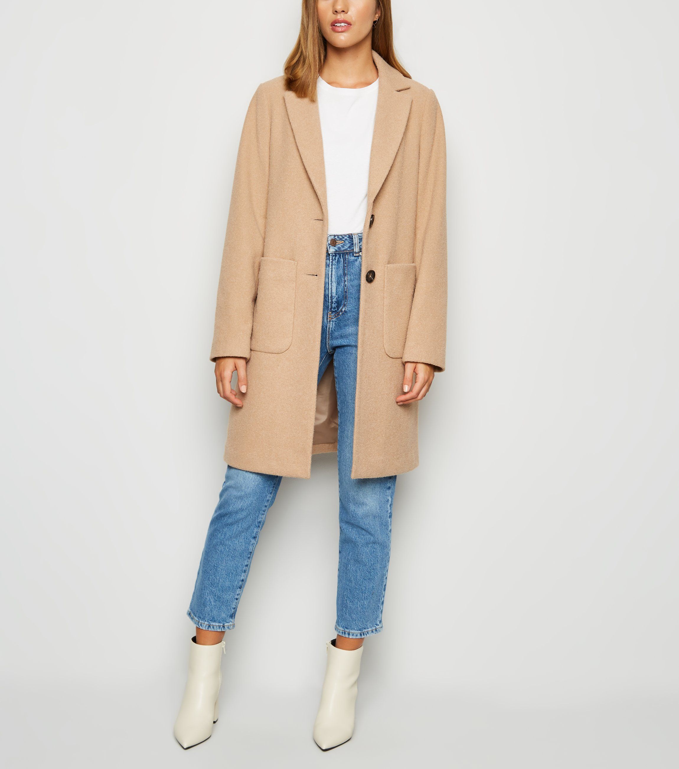 New look hotsell petite camel coat