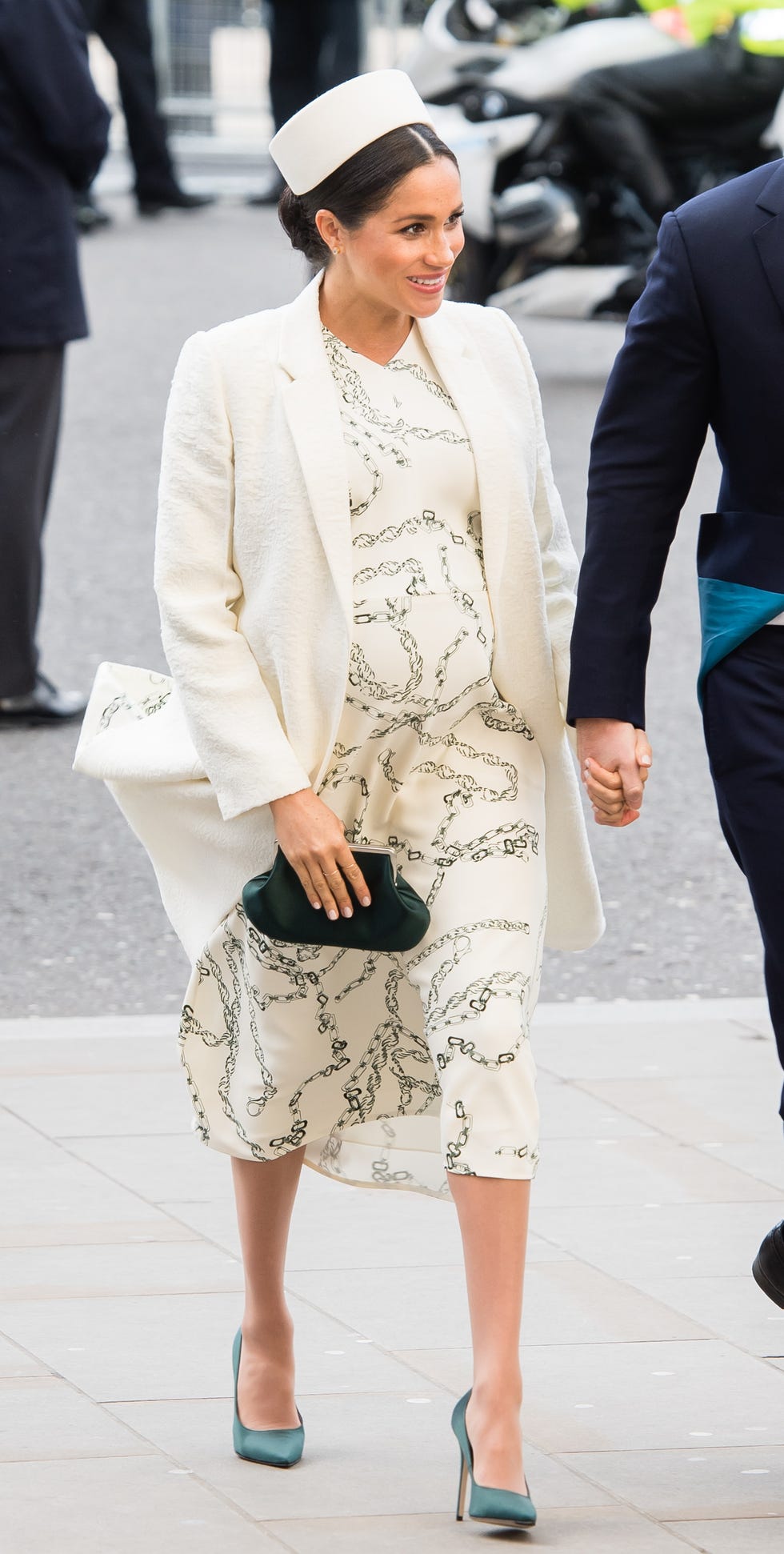 Clothing, White, Street fashion, Fashion, Suit, Dress, Blazer, Outerwear, Footwear, Formal wear, 