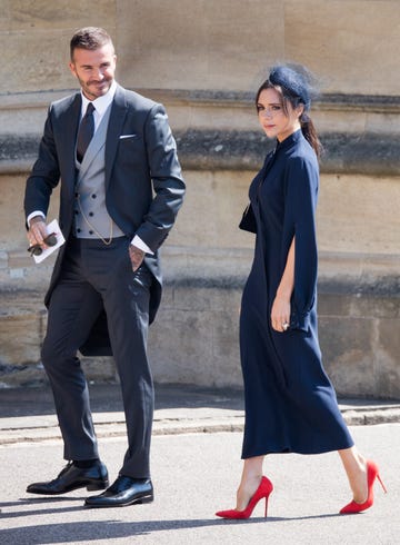 victoria beckham e david beckham al matrimonio di harry e meghan nel 2018