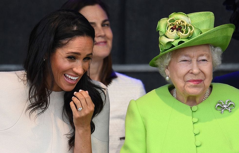megan markle y la reina isabel ii