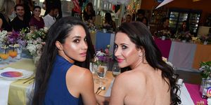 toronto, on   may 31  actress meghan markle and jessica mulroney attend the instagram dinner held at the mars discovery district on may 31, 2016 in toronto, canada  photo by george pimentelwireimage