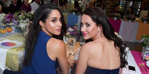 toronto, on   may 31  actress meghan markle and jessica mulroney attend the instagram dinner held at the mars discovery district on may 31, 2016 in toronto, canada  photo by george pimentelwireimage