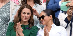 Meghan Markle en Kate Middleton bij Wimbledon 2019