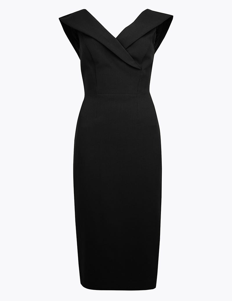 M&S Collection Off The Shoulder Bodycon Midi Dress