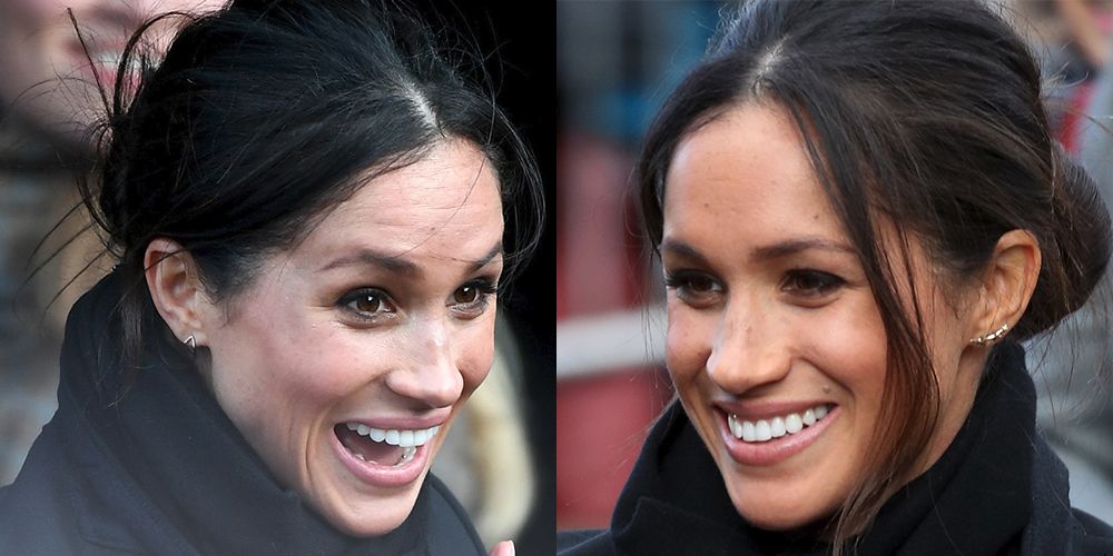 meghan markle mismatched earrings