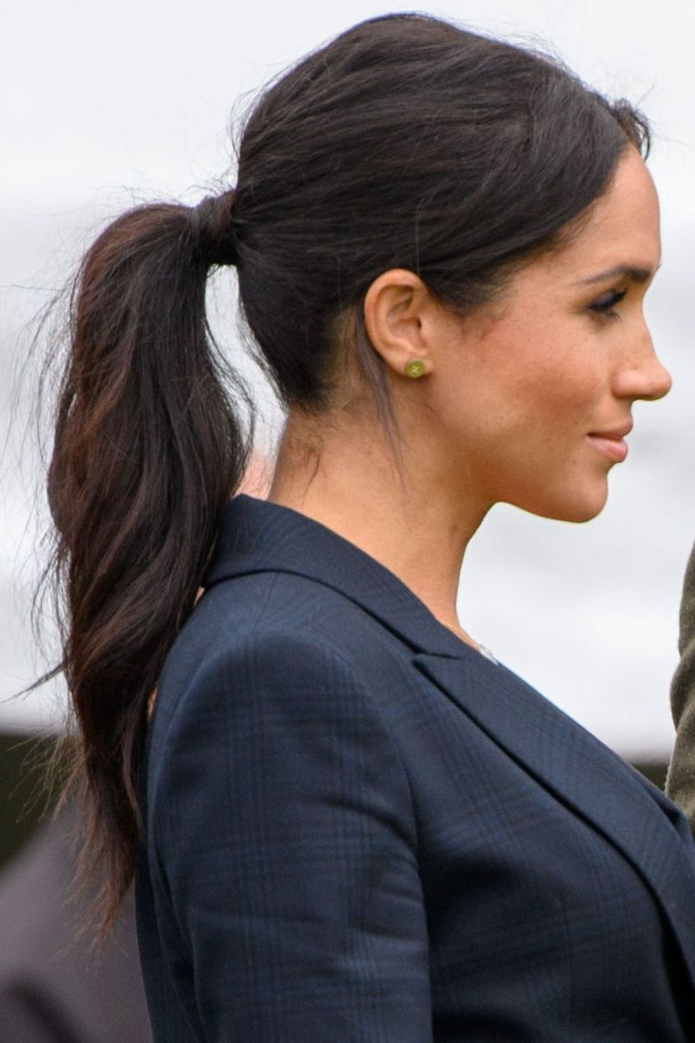 duchess of sussex royal tour hairstyles   meghan markle's ponytail