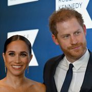 prince harry, duke of sussex, and meghan, duchess of sussex, arrive at the 2022 robert f kennedy human rights ripple of hope award gala at the hilton midtown in new york on december 6, 2022 photo by angela weiss  afp photo by angela weissafp via getty images