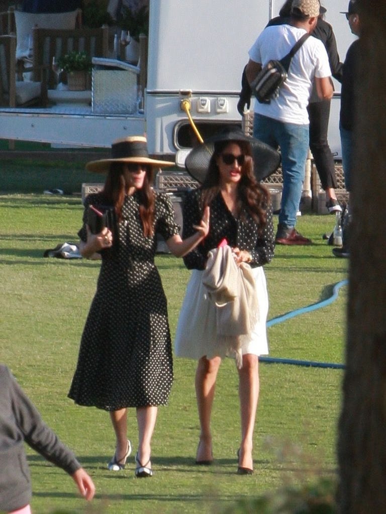 Meghan Markle Wears Shorts For Polo Match In Santa Barbara