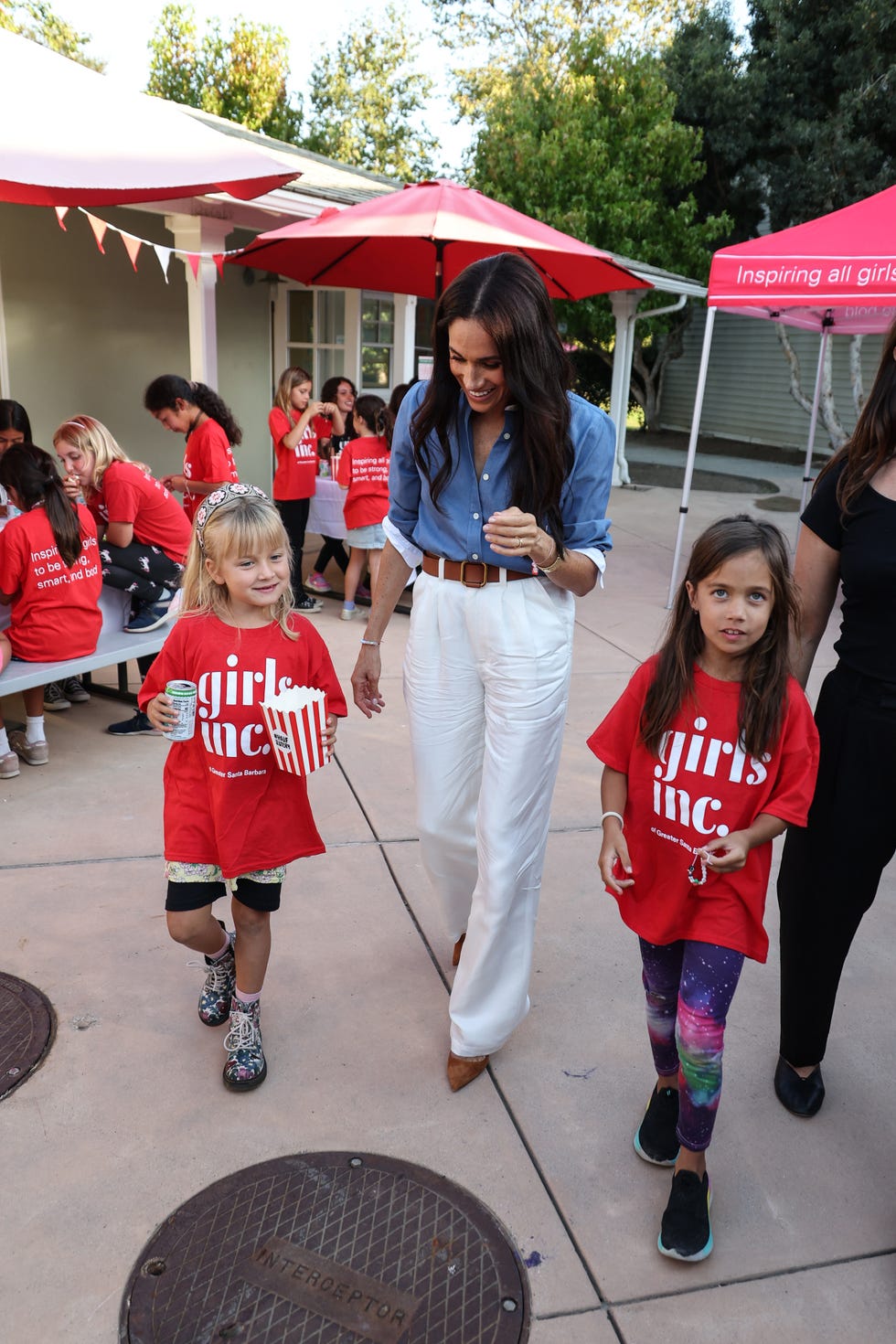meghan markle, the duchess of sussex visits girls' inc of greater santa barbara