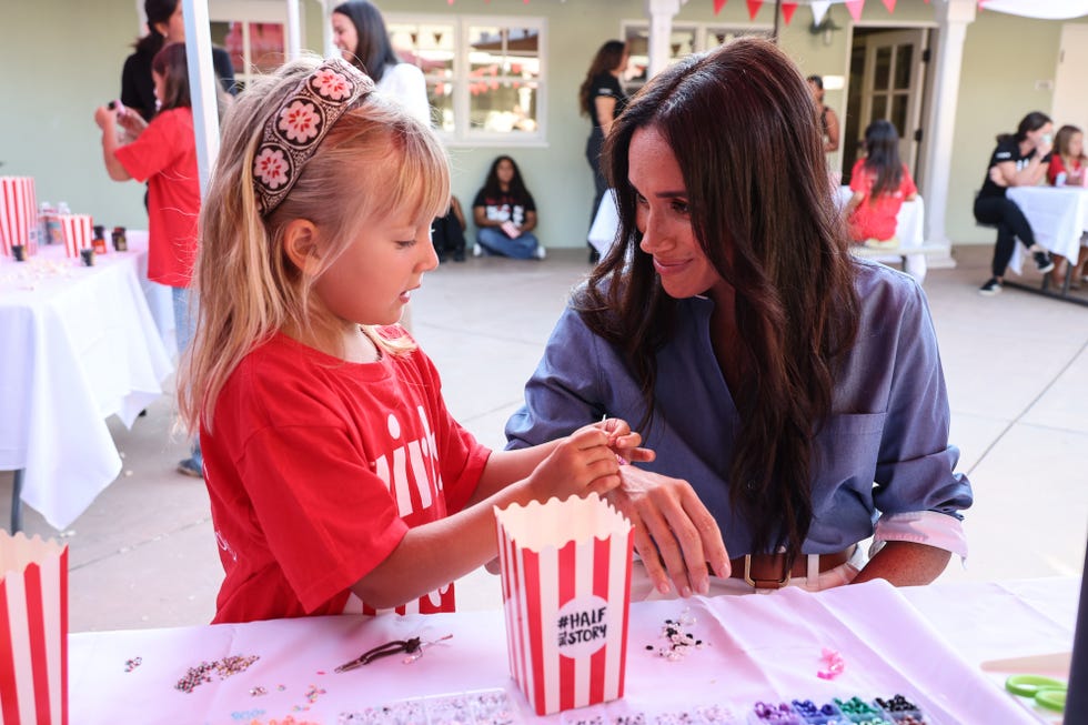 meghan markle, the duchess of sussex visits girls' inc of greater santa barbara