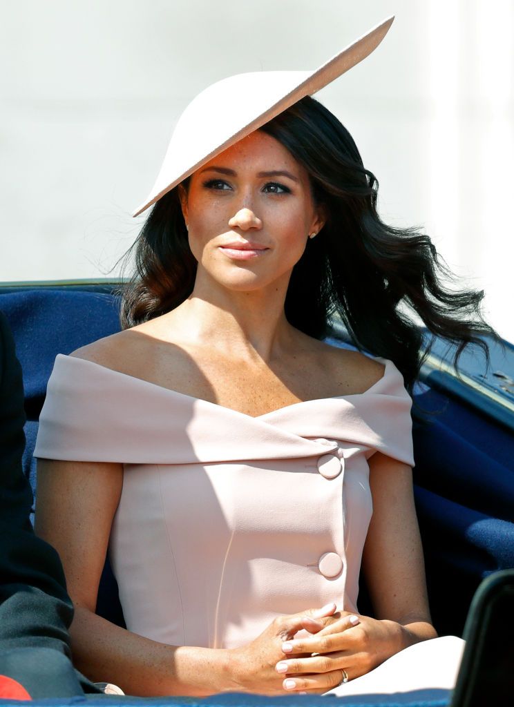 meghan markle duchess of sussex at trooping of the colour 2018