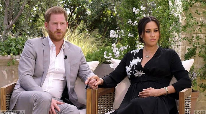 se emite el primer adelanto de la entrevista de harry y meghan con oprah winfrey
