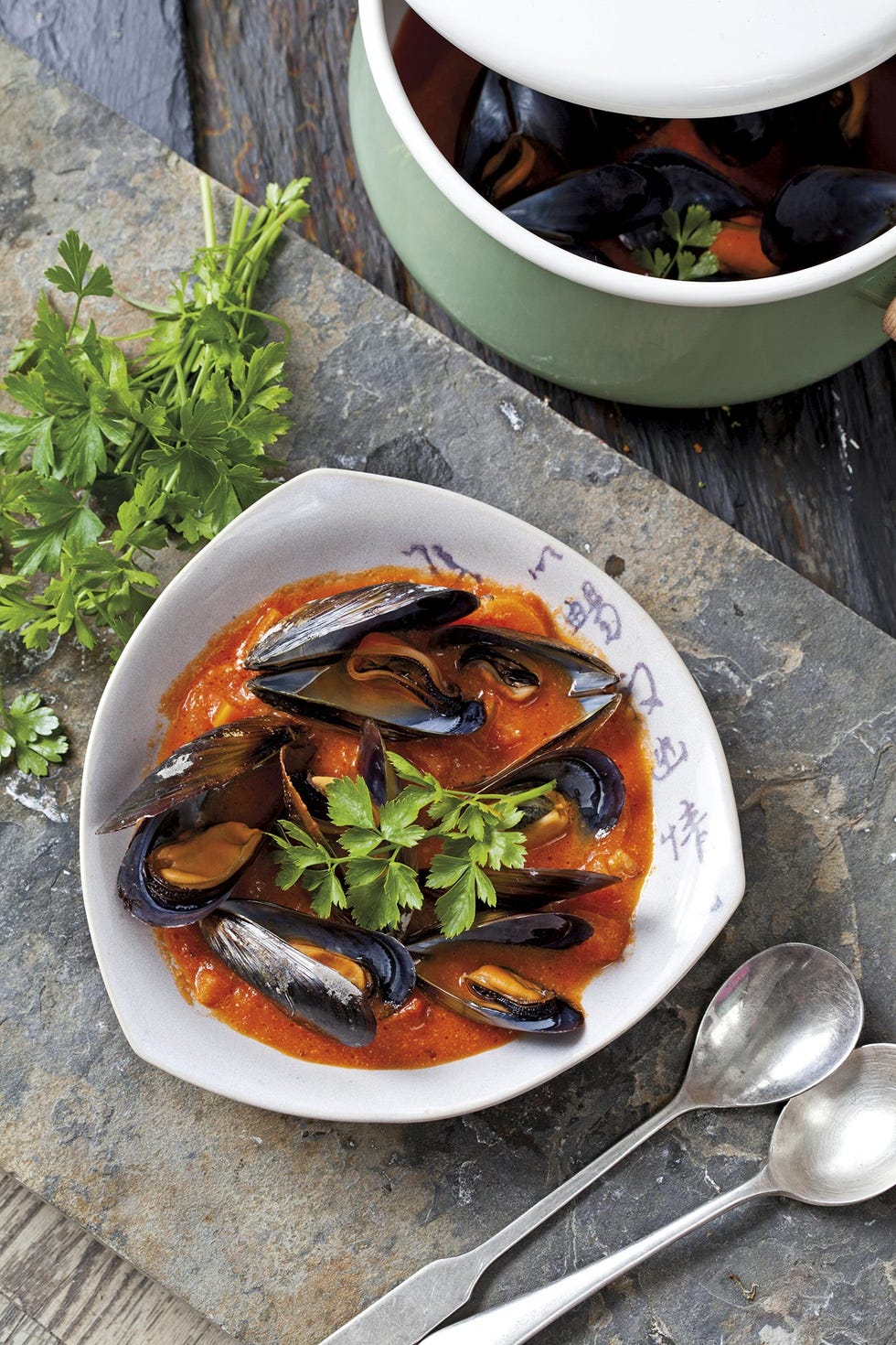 mejillones con tomate