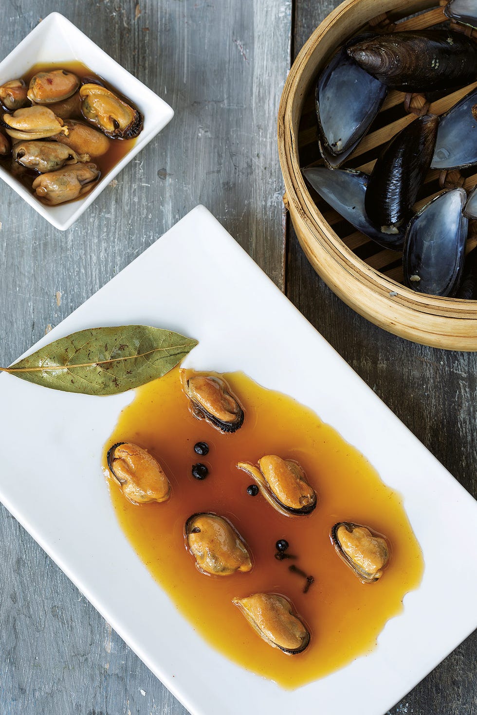 Mejillones al vapor en escabeche suave. Una delicia