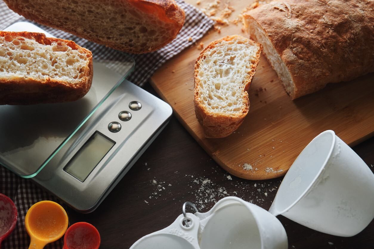 Báscula de alimentos inteligente – Báscula digital de alimentos de cocina  en gramos y onzas con aplicación de análisis nutricional, báscula de