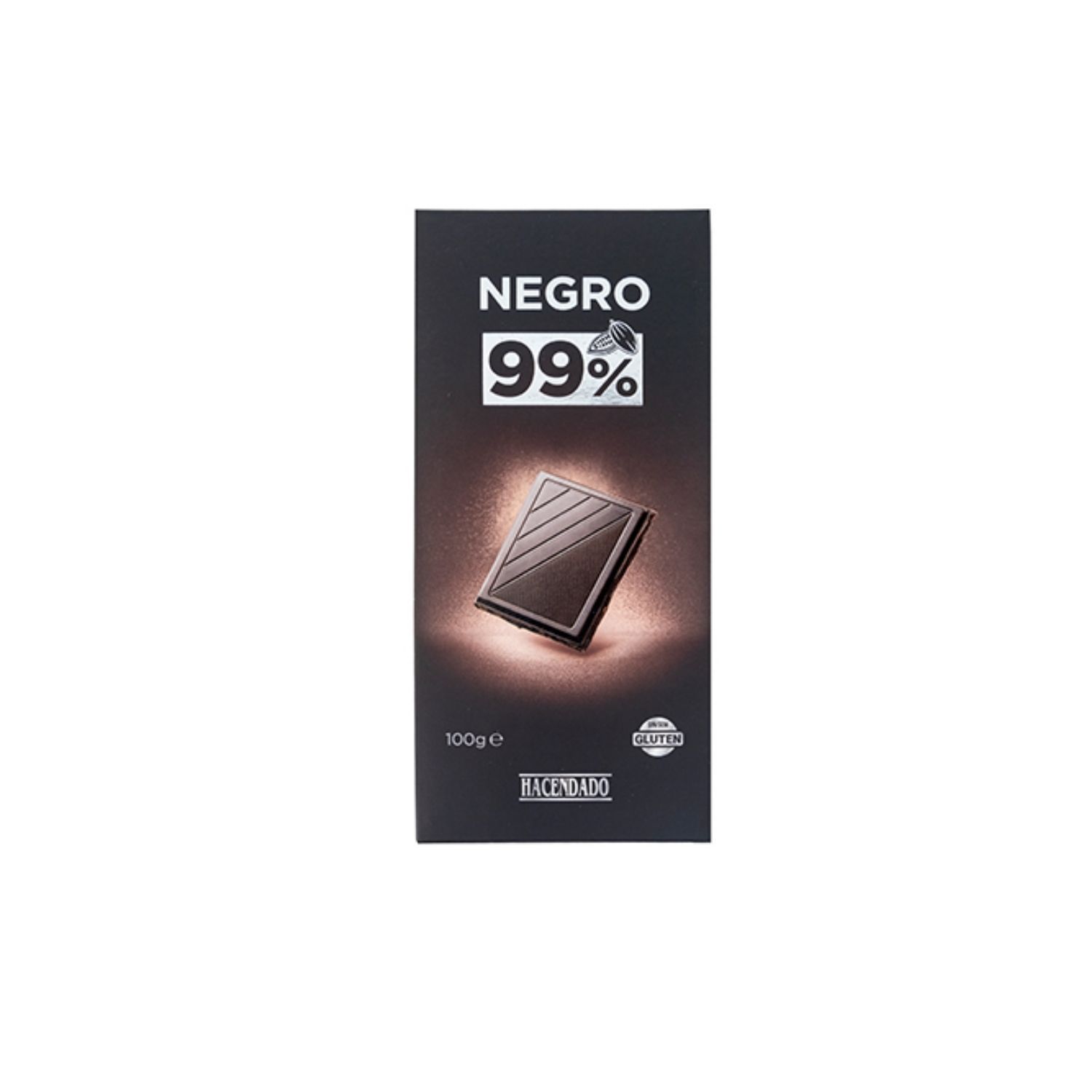 chocolate negro 99% cacao natural y sin gluten
