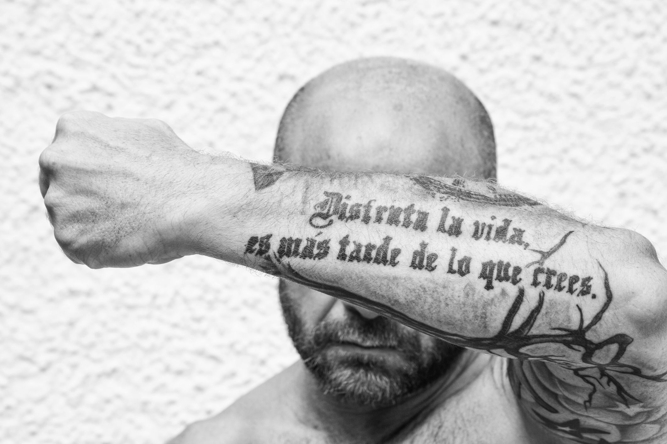 Frases de vida en tatuajes