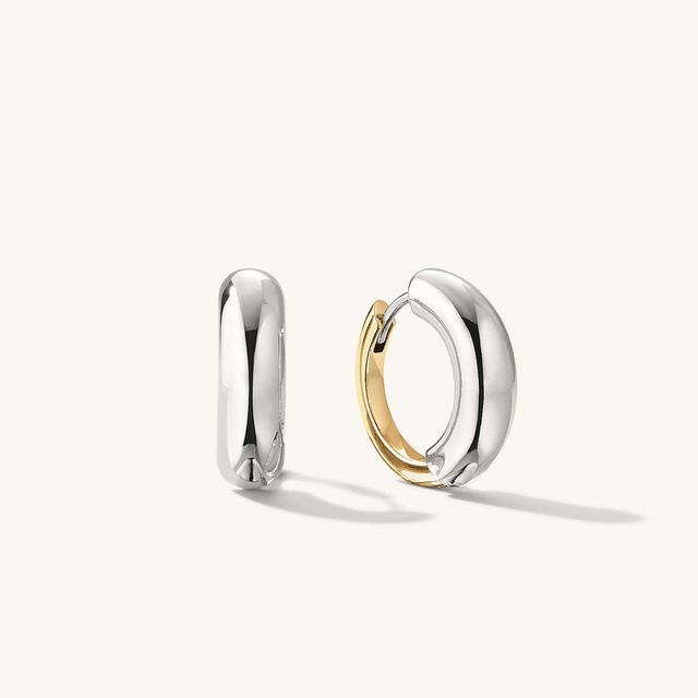 a pair of silver rings