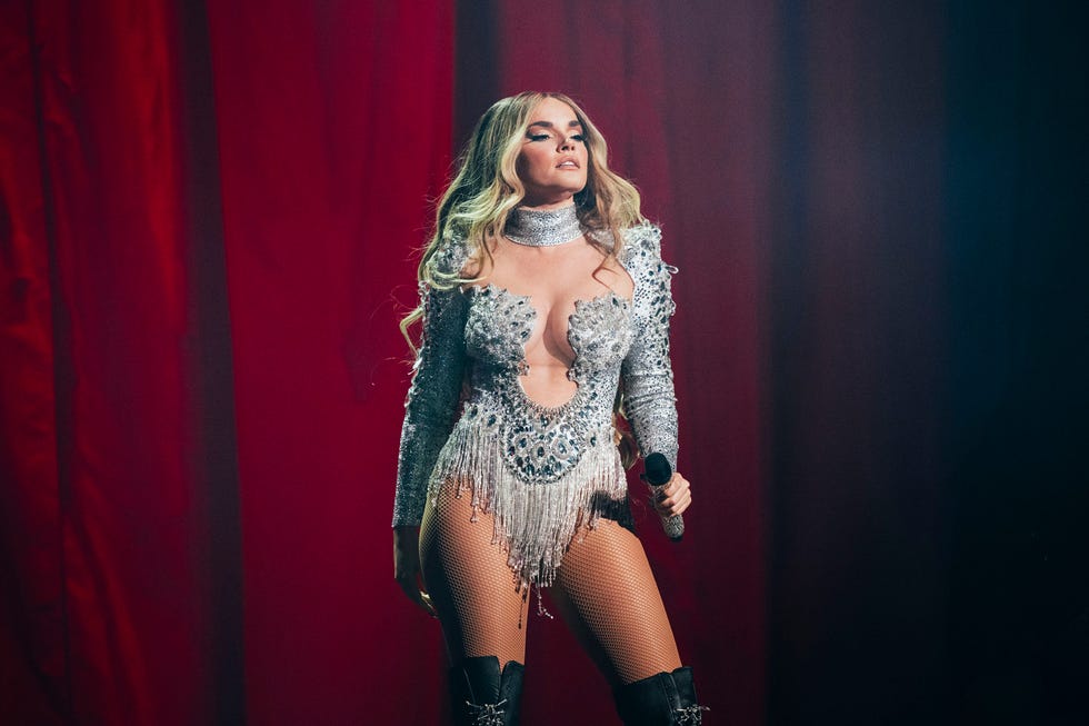 melody con su body de brillos en el ensayo en eurovision