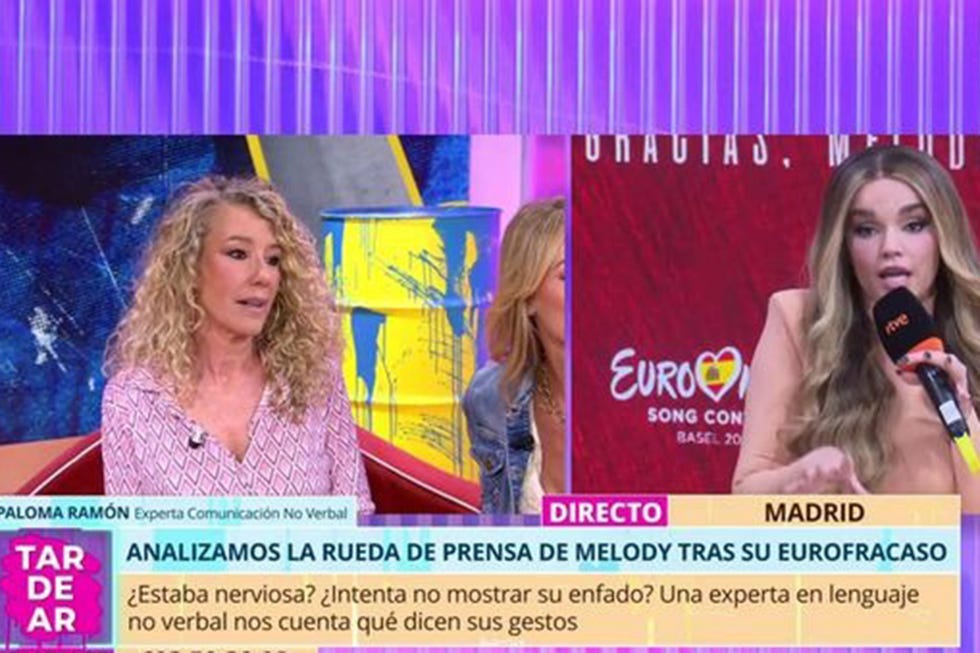 melody en la rueda de prensa tras eurovision