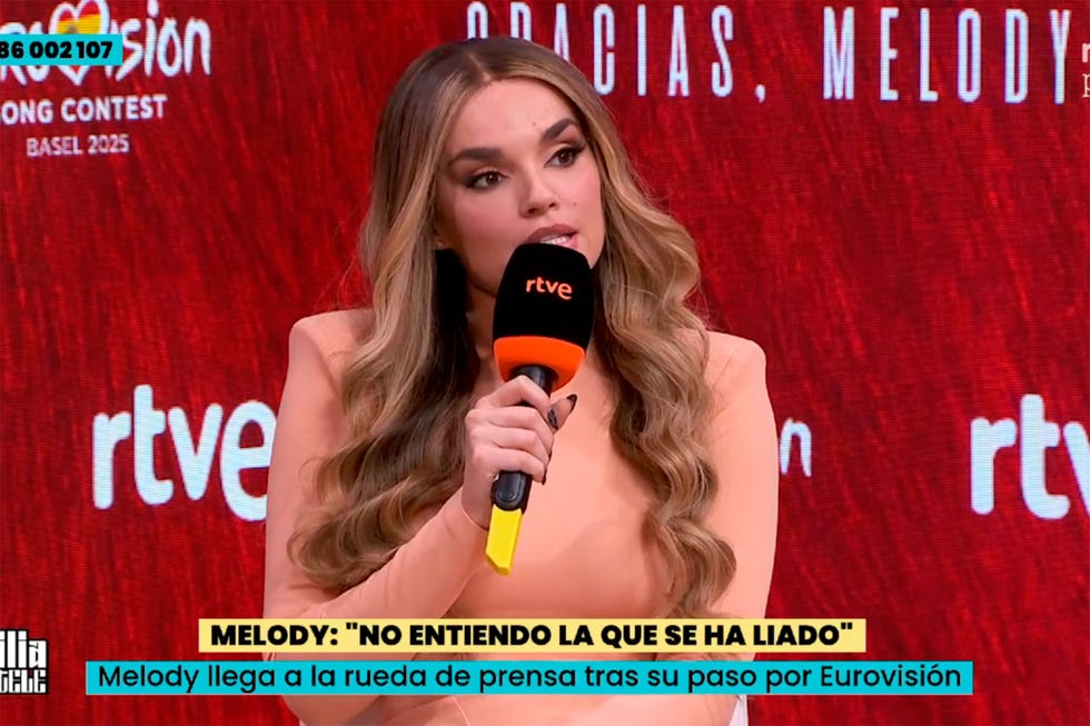 melody habla en rueda de prensa tras eurovision
