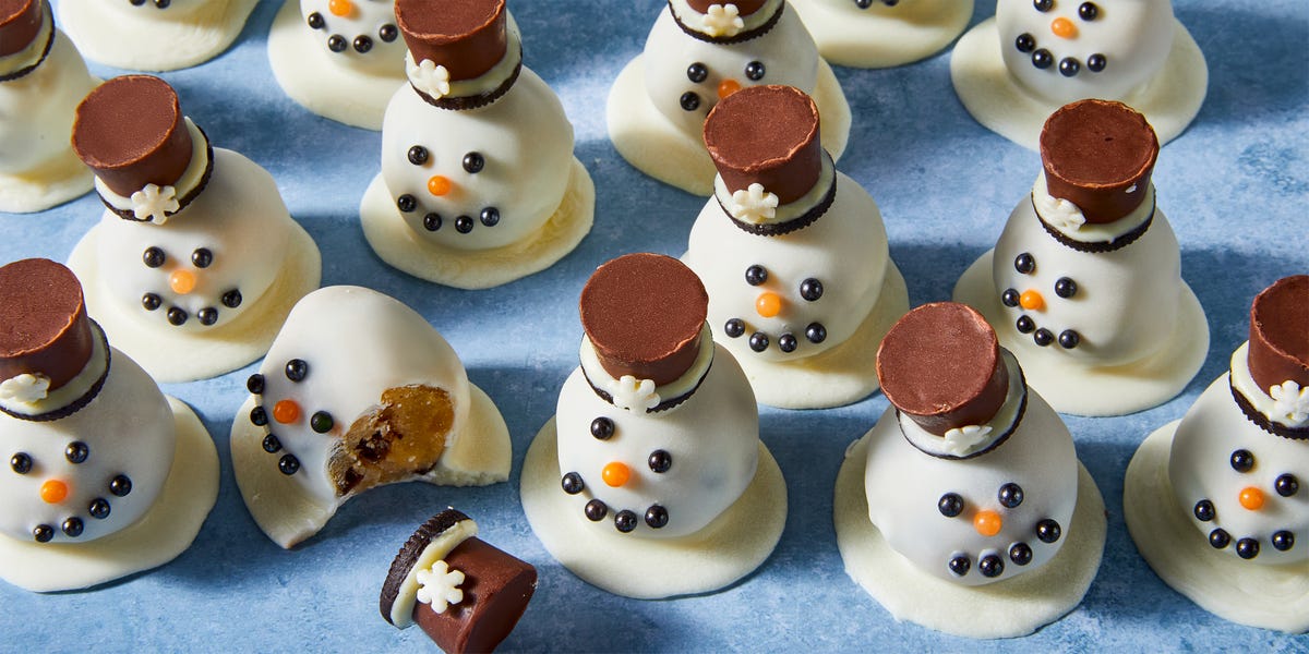Melted Snowman Cookie Dough Bites melted snowman cookie dough bites