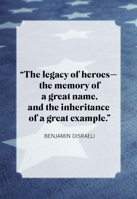 memorial day quotes benjamin disraeli