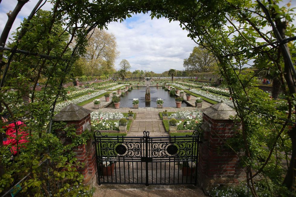 The 'White Garden' at Kensington Palace