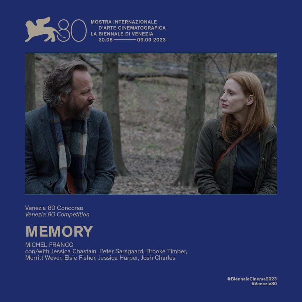 'Memory' Jessica Chastain y Peter Sarsgaard invocan el amor desde las