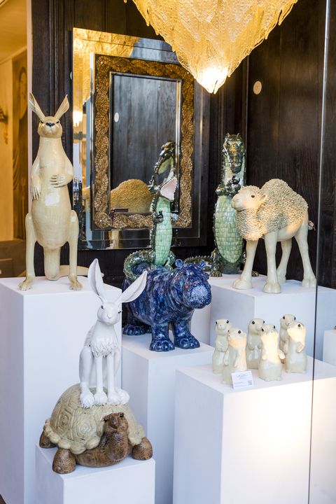 assortment of ceramic animals