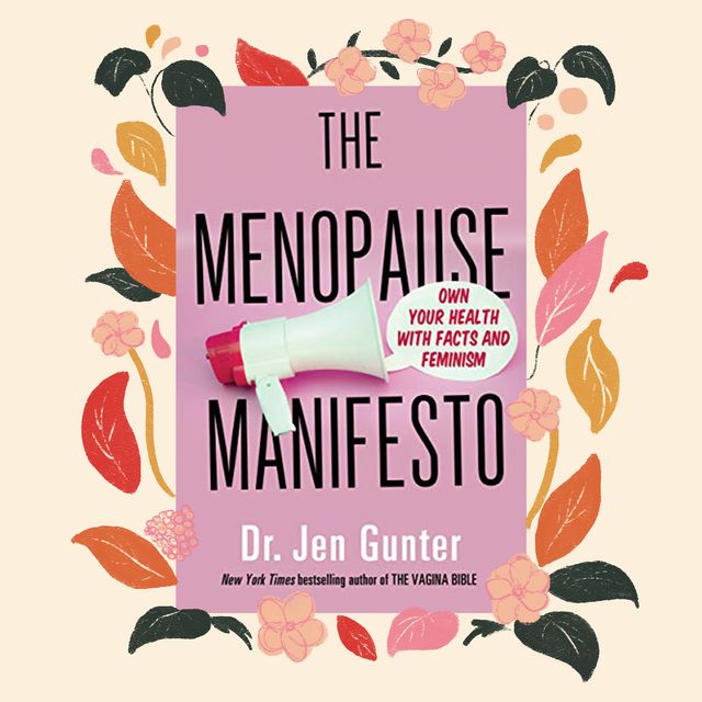 the menopause manifesto by dr jen gunter with illustrated flower border