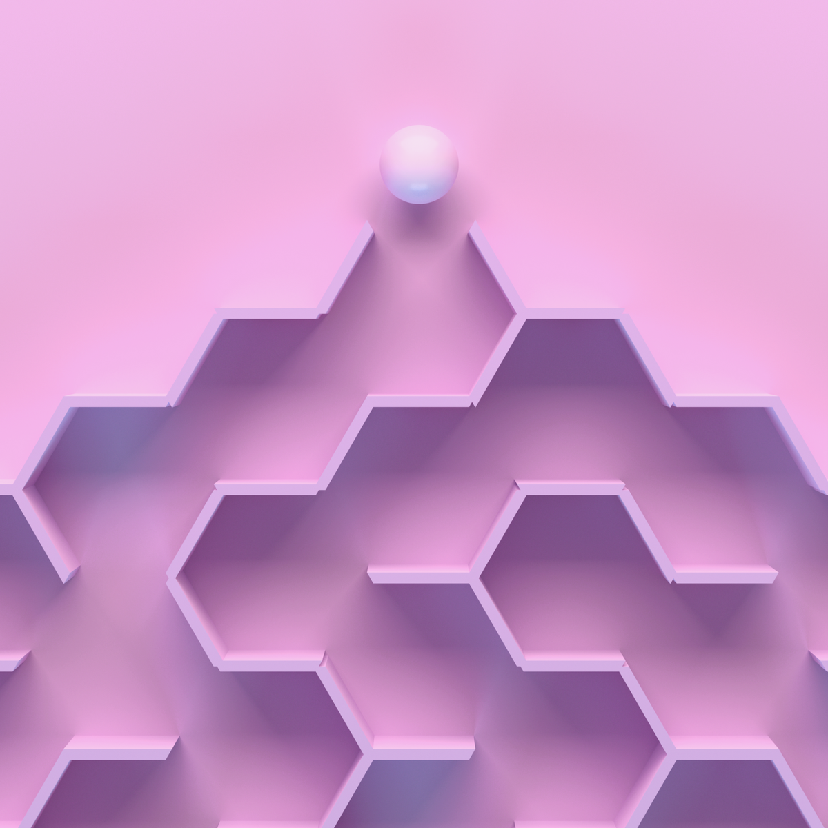 maze on pink background