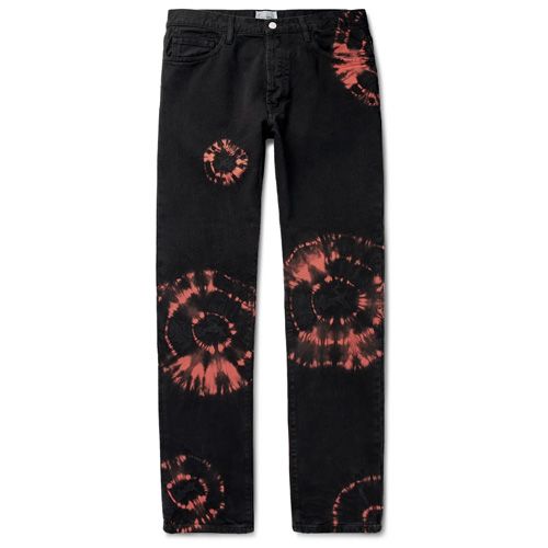 Saint Laurent Tie Dye Jeans in Black for Men