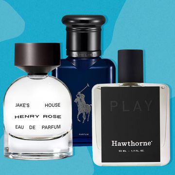 henry rose, polo blue, hawthorne play cologne bottles